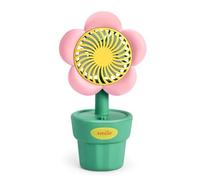 NONDK Ventilador USB Portátil, Ventilador de Carga, Mini Ventilador Portátil, Ventilador Portátil, Estilo para Regalos de Cumpleaños, Rosa