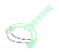 NONDK Verde Removedor de cabello fino rostro de doble resorte de manija Herramienta depiladora