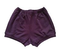 NONE BRANDED LUHAYESA - Pantalones cortos profesionales de yoga Iyengar para mujer, tela suave de algodón, color rosa, Morado Oscuro, XL