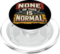 None of This Is Normal Vintage Retro PopSockets PopGrip para MagSafe