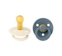 None Pacifiers | Natural Rubber Baby Pacifier | Set of 2 BPA-Free Noneones | Noneade in DenNoneark | None/Petrol | Size None-6 Noneonths