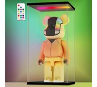 Nonemey Caja expositora acrílica Transparente con Cubierta Antipolvo, Vitrina de protección con Espejo, para Figuras de acción, coleccionables y Almacenamiento en el hogar(15×12×30cm)