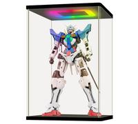 Nonemey Caja expositora acrílica Transparente con Cubierta Antipolvo, Vitrina de protección con Espejo, para Figuras de acción, coleccionables y Almacenamiento en el hogar(35×25×53cm)