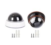 Nonene - Cámara de seguridad funcional para exteriores, modelo CCTV falsa ABS para residencial, hogar, negocio, no requiere energía, no requiere vigilancia electrónica, disuasión