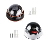 Nonene - Cámara de seguridad funcional para exteriores, modelo CCTV falsa ABS para residencial, hogar, negocio, no requiere energía, sin cableado, cámara de seguridad para exteriores