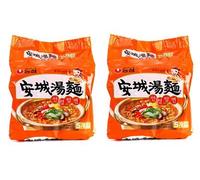 Nongshim Fideos picantes y picantes, Ansung Tangmyun, 4.5 onzas 10 paquetes