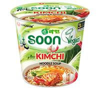 NongShim Juego de 6 tazas de sopa de fideos, kimchi, 75 ml