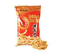 Nongshim Shrimp Cracker - Galletas de Camarón Coreanas Crujientes Picantes Chips sabor a gambas | Snack Asiático Popular