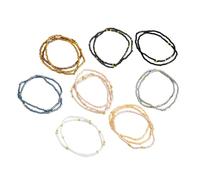 NONGYU 19 pulseras de cuentas de cristal coloridas para mezclar y combinar estilos únicos, cómodas de llevar y uso diario, regalo para mujer