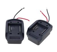 NONGYU 2 adaptadores de herramientas eléctricas, accesorios de conector de alimentación de muelle de batería para puerto de descarga de 18 V, 21 V, puerto de descarga de batería