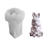 NONGYU Animal de silicona de grado alimenticio, ideal para niños que crean osos y conejos, manualidades de forma segura y detallada