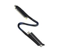 NONGYU Cable de extensión de GPU PCIe 5.0 X16, diseño de 180 grados, escudo trenzado de alto ancho de banda, 64 GB para mejorar los flujos de aire, salida derecha, carcasa de PC, elevadores de gestión