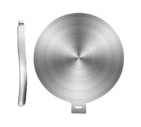 NONGYU Cookware - Placa difusora de calor de acero inoxidable con mango ergonómico desmontable, convertidor de inducción