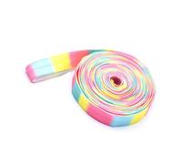 NONGYU Cuerda de saltar portátil para niños con banda de poliéster fuerte para ejercicio en interiores y exteriores y mejora de fitness, cuerda ligera