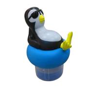 NONGYU Dispensador flotante de fácil rotación para tabletas de cloro con plegable para ahorrar espacio, práctico dispensador giratorio