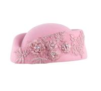 NONGYU Elegante sombrero de azafata para fiesta, boinas, tocado, máscaras, cosplay, para Halloween, juego de rol, poliéster transpirable