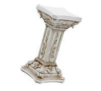 NONGYU Estatua creativa de columna griega de pilar romano, pedestales de resina, escultura para exteriores, interiores, cocina, decoración del hogar, estatuas de pilar romano, columna griega