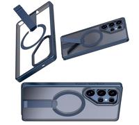 NONGYU Funda protectora para S25 de cobertura completa con soporte, a prueba de arañazos, funda protectora de cuerpo completo, color azul