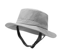 NONGYU Gorro de pescador unisex ajustable con correa de poliéster transpirable para jardinería, camping, viajes, ligero, Gris Claro, Talla única