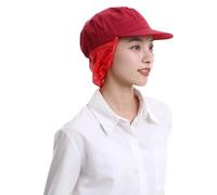 NONGYU Hairnet Chefs Headgear Hair from Falling Into Food, Unisex Cooks Stay Clean Chefs Cap for Adult/Kids Colorful Floral Bonnet Hair Falling Adjustable Elastic for Adult, rosso, Cloth top hat
