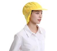 NONGYU Hairnet Chefs Headgear Hair from Falling Into Food, Unisex Cooks Stay Clean Chefs Cap for Adult/Kids Colorful Floral Bonnet Hair Falling Adjustable Elastic for Adult, amarillo, Mesh top hat