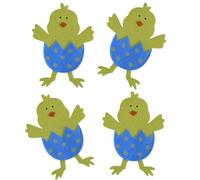 NONGYU Juego de 4 accesorios de comedor de Pascua para decoración de mesa de festivales y reuniones familiares, divertido y cálido ajuste de mesa