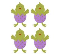 NONGYU Juego de 4 accesorios de comedor de Pascua para decoración de mesa de festivales y reuniones familiares, divertido y cálido ajuste de mesa