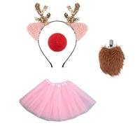 NONGYU Juego de diademas de tela suave para Navidad, cómodas y encantadoras, para actuaciones en escenario, diadema de tela suave