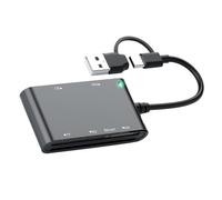 NONGYU Lector de tarjetas inteligente portátil para interfaces USB C y USB A, Plug and Play para Intelligent/MS Mobile Professional, sin necesidad de controlador