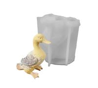 NONGYU Molde perfumado de silicona con forma de patos de alto detalle para proyectos del hogar, resina epoxi, suministros de manualidades, molde de resina