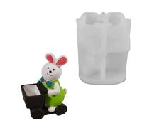 NONGYU Moldes de silicona profesional para cesta de liebre de Pascua para moldear resina, macetas de cemento, moldes para hacer jabón