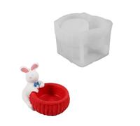 NONGYU Moldes de silicona profesional para cesta de liebre de Pascua para moldear resina, macetas de cemento, moldes para hacer jabón