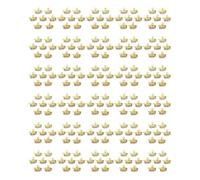 NONGYU Paquete de 100 colgantes de aleación resistentes a las alergias y seguros para decoración de joyas, cómodos de llevar para pieles sensibles, talla única, como se describe