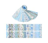 NONGYU Paquete de 40 tiras de algodón coloridas para acolchar patchwork y regalos hechos a mano, tiras de tela de algodón florales