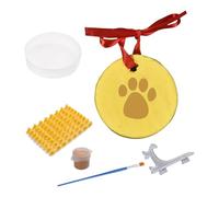 NONGYU Pet Paws Print Impressions Set crea recuerdos duraderos con arcilla suave y soporte protector de exhibición de huellas de gatos