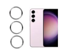 NONGYU Protector de lente de cámara 3D para SAMS23/S23+, de vidrio templado, a prueba de arañazos, accesorios para teléfono celular, funda protectora