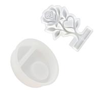 NONGYU Silicona multiusos con forma de corazón rosa adecuada para yesos, figuras y diseños de jabón con decoración de fácil liberación