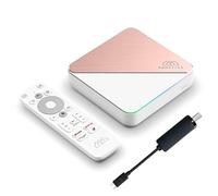 Nonic Homatics Box R 4K Plus Android TV Box + sintonizador DVB-S2X - Receptor Smart TV, certificado Google, Dolby Atmos, Netflix, Prime Video, Disney+, Dual WiFi 6 HDMI Cable