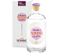 Nonino Grappa Monovitigno il Merlot 41% Vol. 0,7 l en caja de regalo
