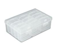 NonMiFyR 13 Piezas Caja Organizadora de Caja de Almacenamiento Caja Pequeña Transparente Portable para Almacenar Piezas Pequeñas, 12 Cajas Pequeñas, Individual