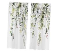 NonMiFyR 2 Cortinas de Ventana con Estampado de, Estilo Rústico, Resistentes Al Desgaste, Suaves, únicas Y Decorativas para Oficina, Habitación In, 75cmx166cm