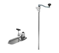 NonMiFyR Abridor de Latas Manual Comercial Abridor de Latas de Mesa Abridor Industrial de Banco Herramienta Profesional Acero Inoxidable y Aleación, tal como se describe, 57cm