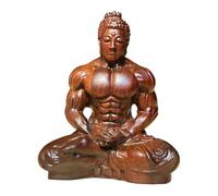 NonMiFyR Accesorios para Estatuas de Buda, Decoración Resistente para El Hogar, Escultura Budista para Casa de Muñecas, Jardín O Coche, Ebony S, Individual