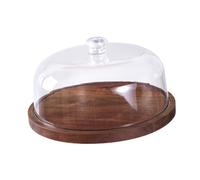 NonMiFyR Bandeja para Pasteles, Plato de Servir Versátil con Tapa Transparente, Soporte para Cupcakes Irrompible, Plato para Pasteles para Hornear, Regalos, Ho, tal como se describe, Base Plana