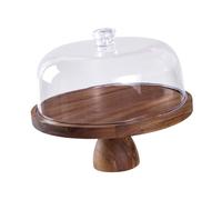 NonMiFyR Bandeja para Pasteles, Plato de Servir Versátil con Tapa Transparente, Soporte para Cupcakes Irrompible, Plato para Pasteles para Hornear, Regalos, Ho, tal como se describe, Base Alta