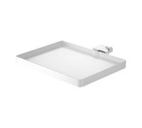 NonMiFyR Bandeja para soporte de micrófono, organizador de almacenamiento versátil, accesorios, abrazadera en rack, bandeja para tarjeta de sonido para, Blanco