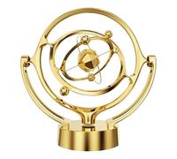 NonMiFyR Bolas de Movimiento Oscilantes, Kit de Ciencia Portátil para Corporal, Arte Cinético para Encimera, Oficina O Dormitorio, Oro, Individual