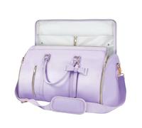 NonMiFyR Bolsa de Viaje Convertible Bolsa de Mano Bolsa Bolsa Porta Trajes Maleta con Organizador para Ropa y Calzado Materiales PU y Poliéster Adecuada para, Morado, Morado