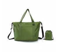NonMiFyR Bolso de Viaje Bolsa Maleta de Mano Bolsa de Gimnasio con Interior Cierre Inferior Expandible y Tejido Resistente Plegable y Ligera con Funda para, Verde Militar