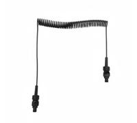 NonMiFyR Cable de Óptico Sincronizador Cordón Enrollado Fibra Óptica Conector Cámara Material Resistente Función Disparo Confiable Uso con de Iluminación, 630 Núcleos, Doble Cabezal Recto